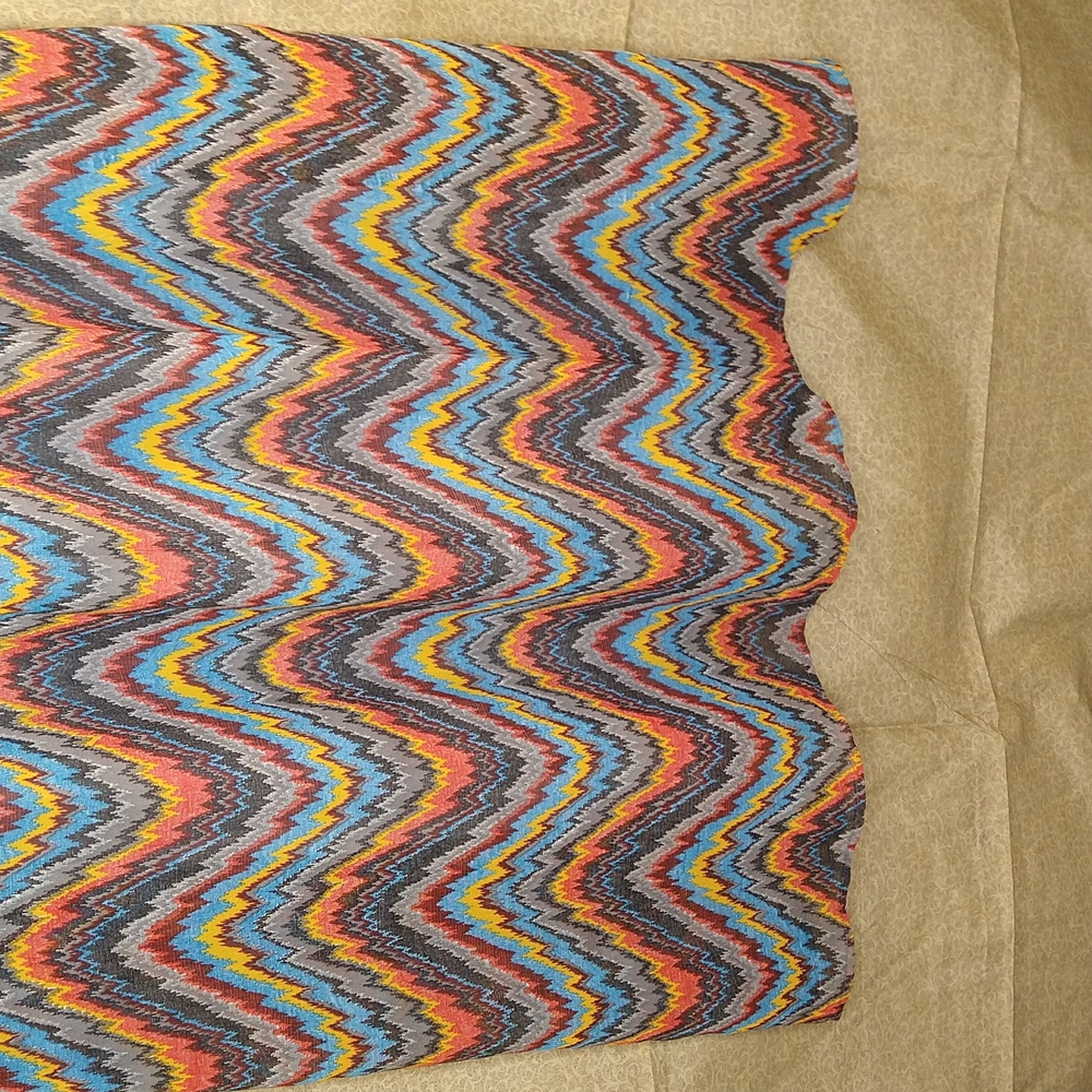 Women Multi-Colored Long Dress Size: L - Picture 9 of 10
